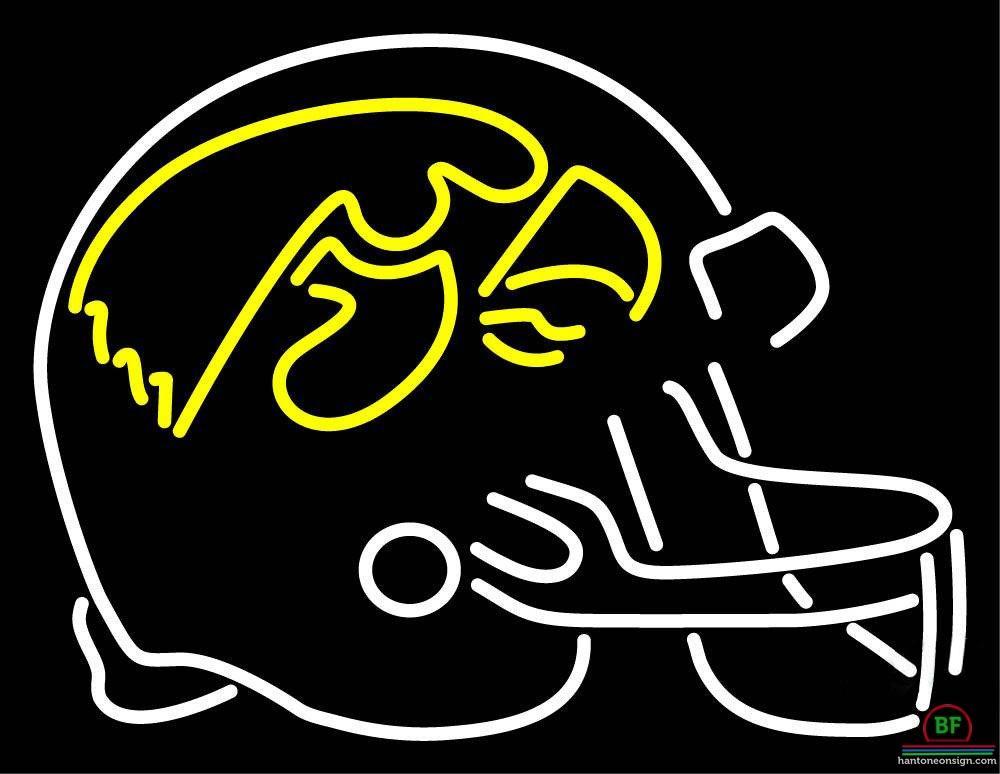 Custom Iowa Hawkeyes Helmet Neon Sign NCAA Teams Neon Light