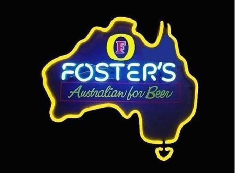 Custom Foster'S Australian Beer Lager Neon Sign