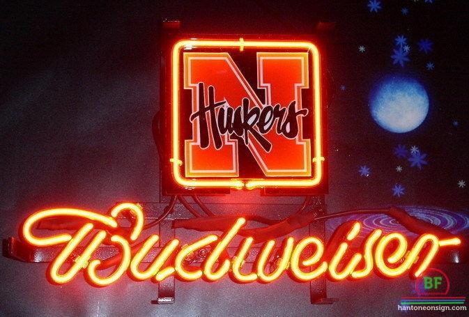 Custom Budweiser Nebraska Cornhuskers Neon Sign NCAA Teams Neon Light