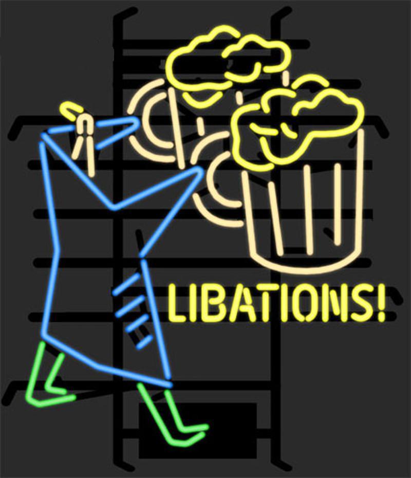 Custom Libations Beer Neon Sign