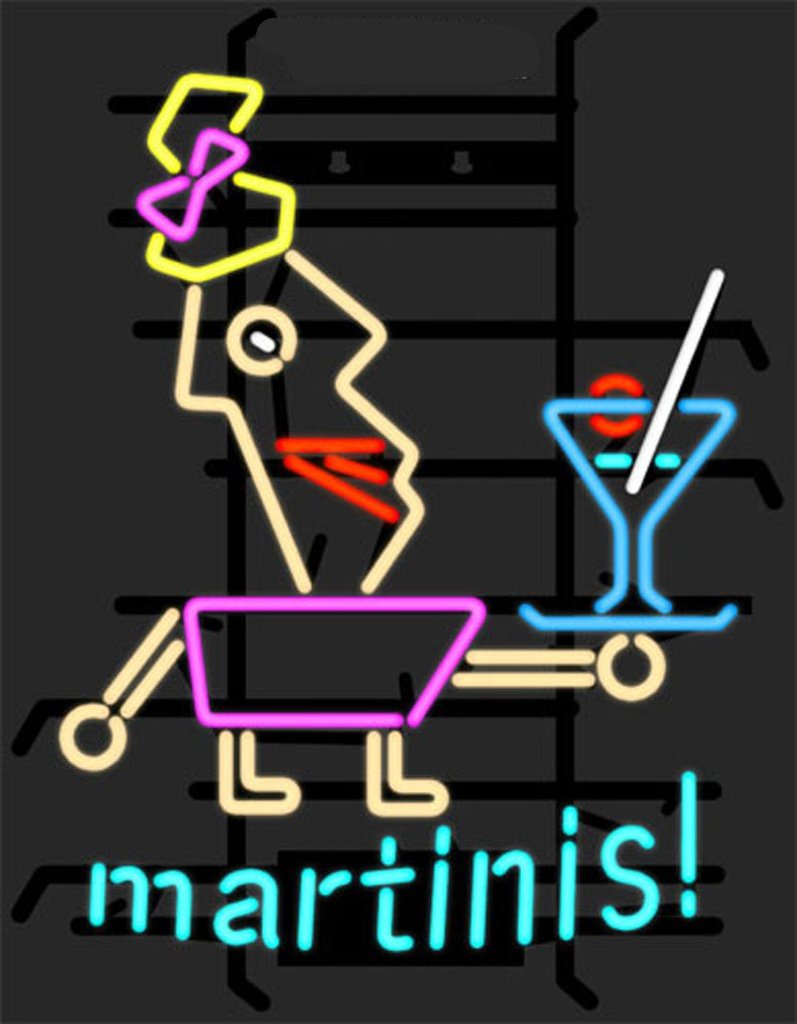 Custom Martinis Beer Neon Sign