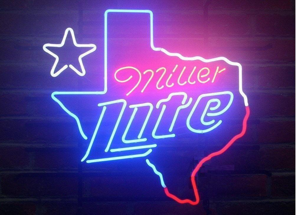 Custom Miller Lite Texas Neon