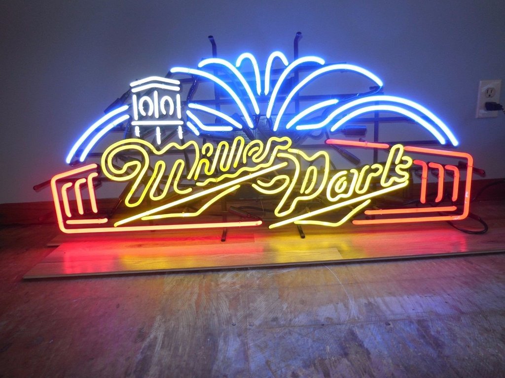 Custom Miller Lite Park Neon Sign