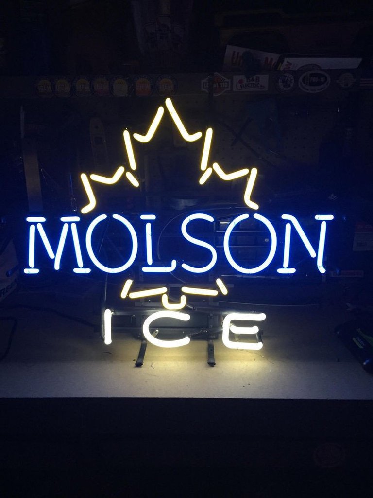 Custom Molson Canadian Ice Neon Sign