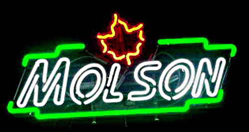 Custom Molson Canadian Double Stoke Neon Sign