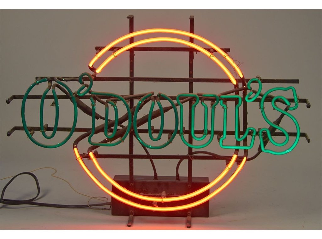 Custom O'doul's Beer Neon Sign