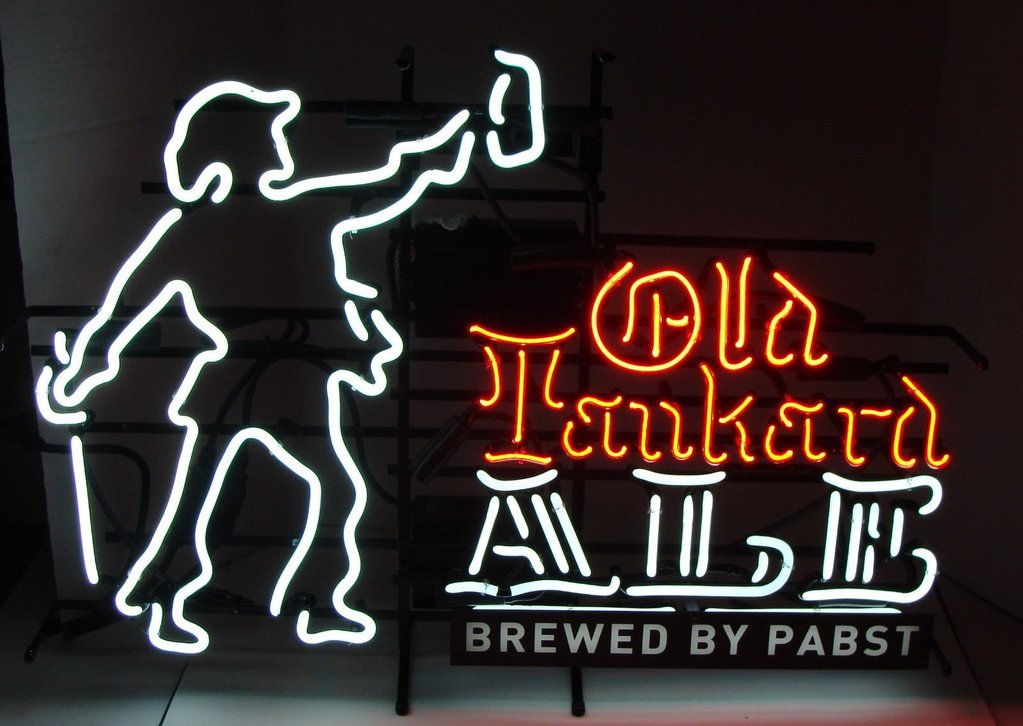 Custom Pabst Blue Ribbon Old Tankard Ale Neon Sign