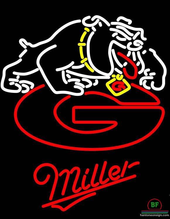 Custom Miller Lite Florida State University Georgia Bulldogs Neon Sign NCAA Teams Neon Light