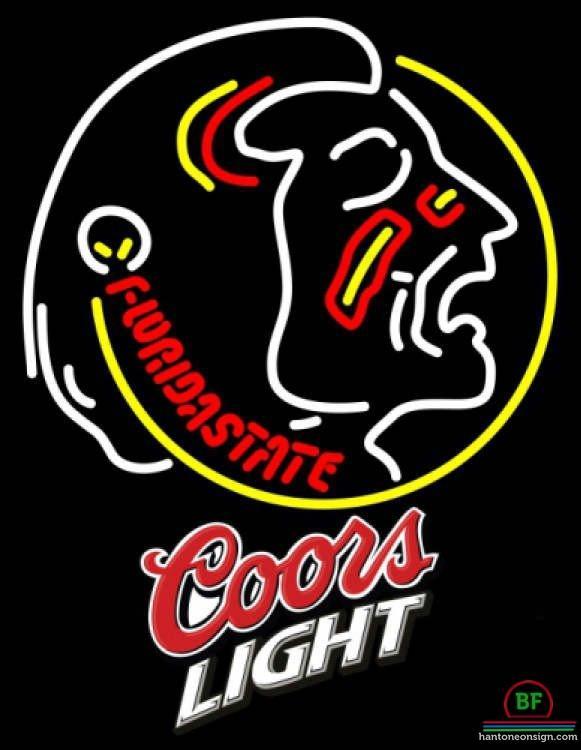 Custom Coors Light Florida State University Florida State University Neon Sign NCAA Teams Neon Light