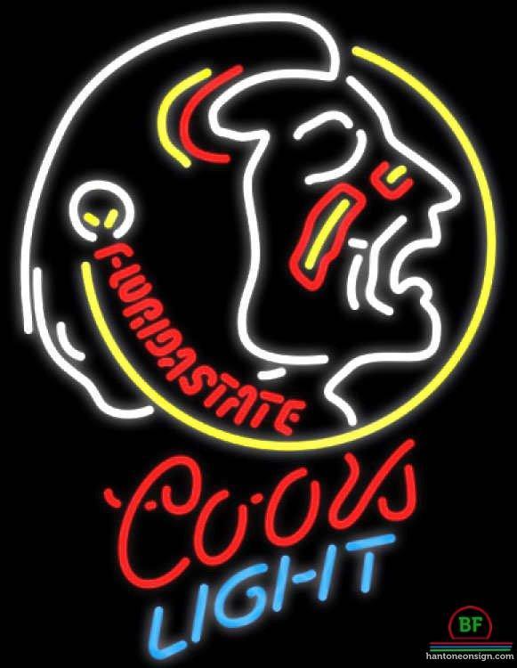 Custom Coors Light Florida State University Florida State University Neon Sign NCAA Teams Neon Light