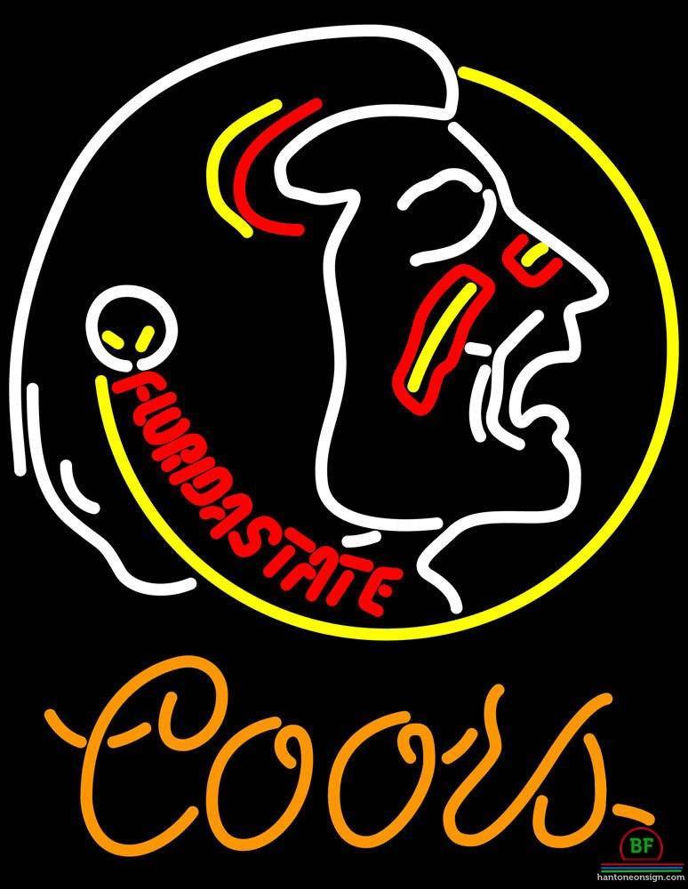 Custom Coors Light Florida State University Florida State University Neon Sign NCAA Teams Neon Light