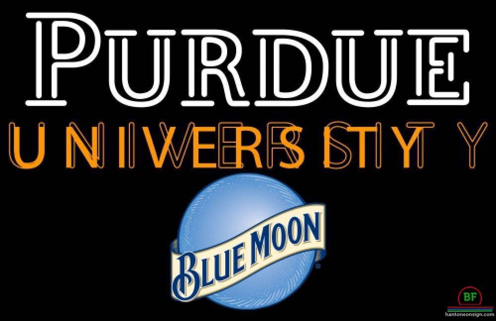 Custom Blue Moon Purdue University Neon Sign NCAA Teams Neon Light