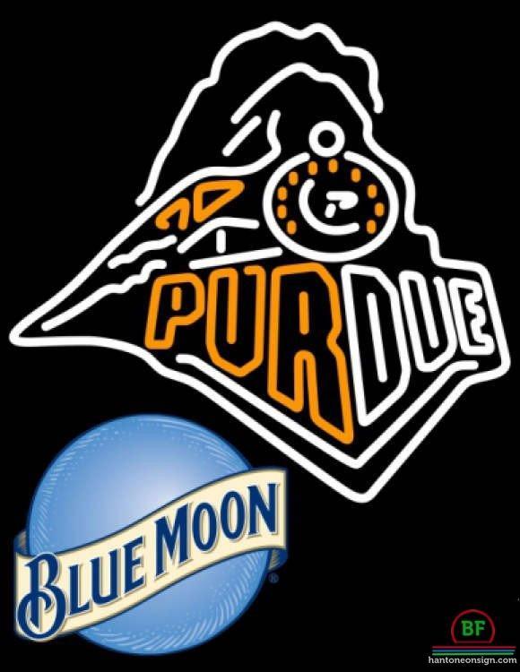 Custom Blue Moon Purdue University Neon Sign NCAA Teams Neon Light