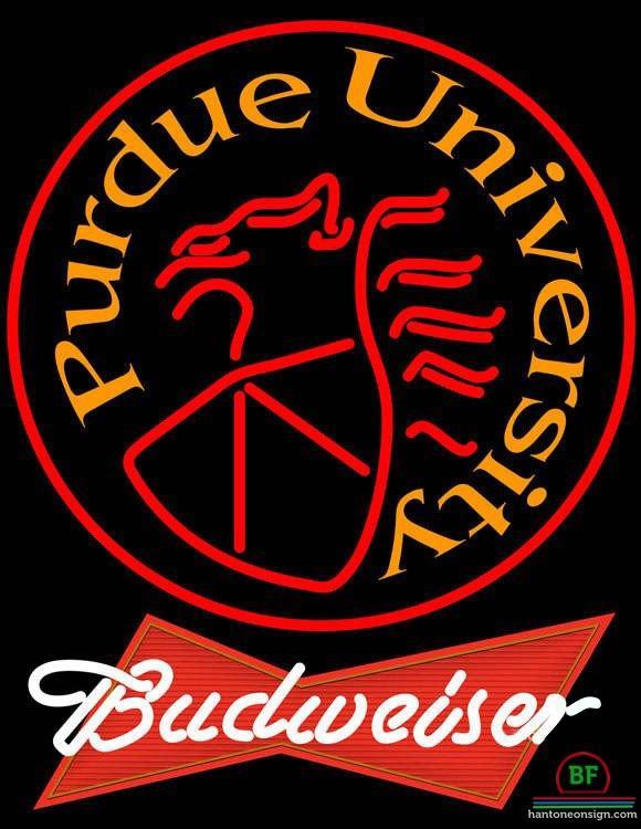 Custom Budweiser Purdue University Neon Sign NCAA Teams Neon Light