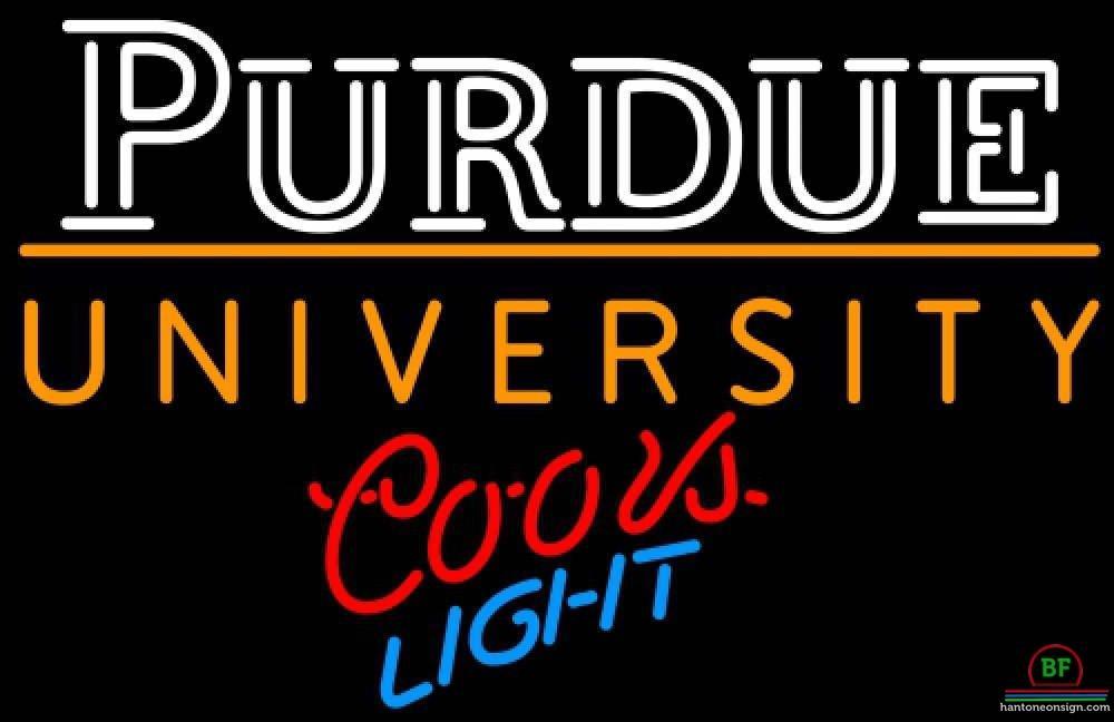 Custom Coors Light Purdue University Neon Sign NCAA Teams Neon Light