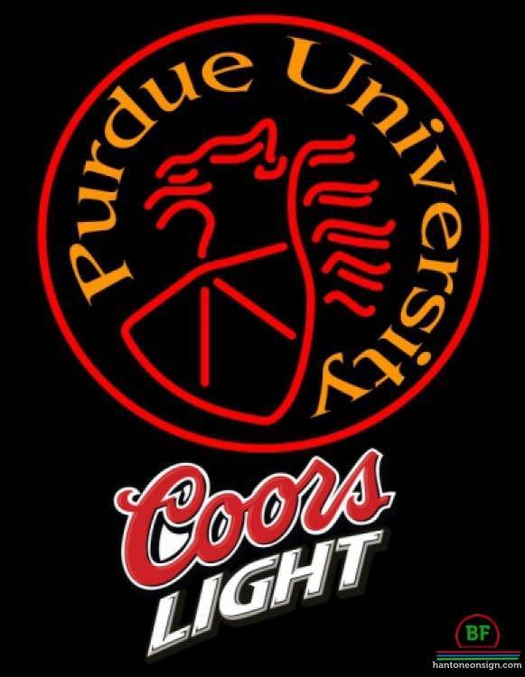 Custom Coors Light Purdue University Neon Sign NCAA Teams Neon Light