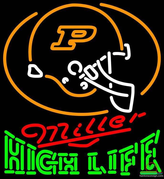 Custom Miller High Life Purdue University Helmet Neon Sign NCAA Teams Neon Light