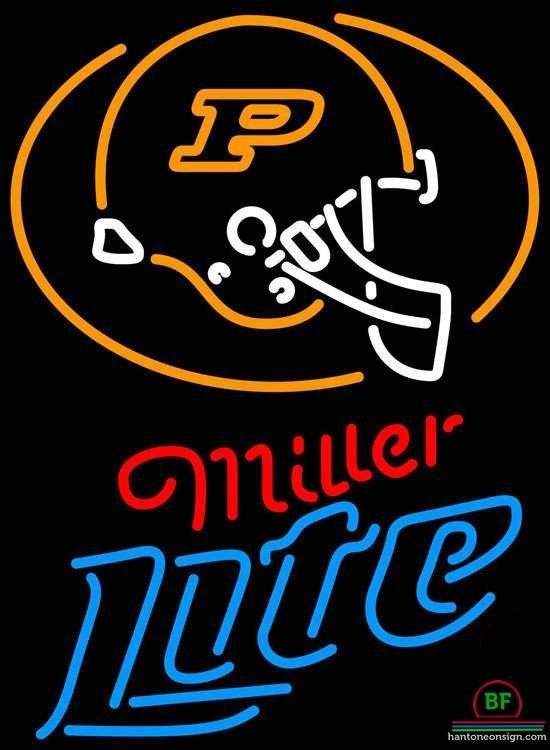 Custom Miller Lite Purdue University Helmet Neon Sign NCAA Teams Neon Light
