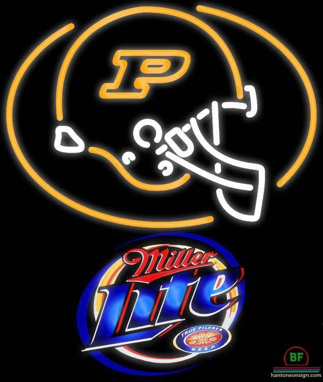 Custom Miller Lite Purdue University Helmet Neon Sign NCAA Teams Neon Light