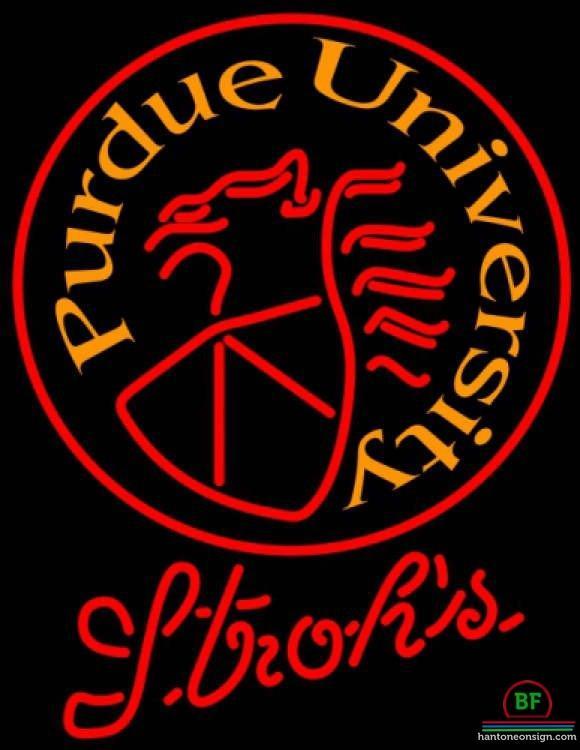Custom Strohs Purdue University Neon Sign NCAA Teams Neon Light