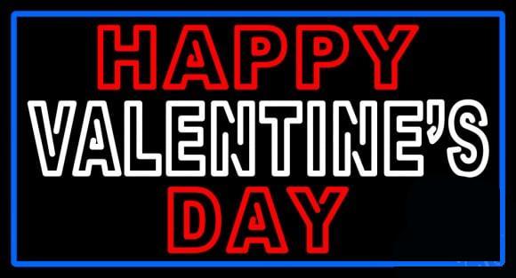 Custom Happy Valentines Day Neon Sign Real Neon Light