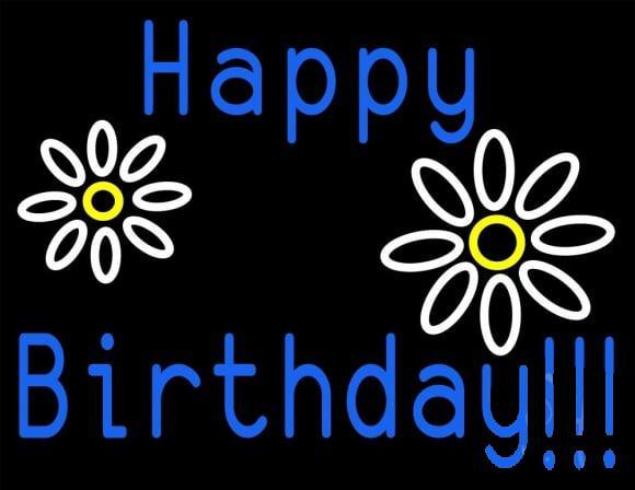 Custom Happy Birthday Neon Sign Real Neon Light