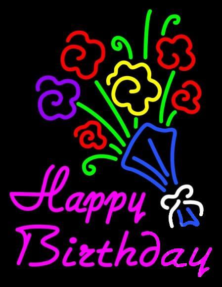 Custom Happy Birthday Neon Sign Real Neon Light
