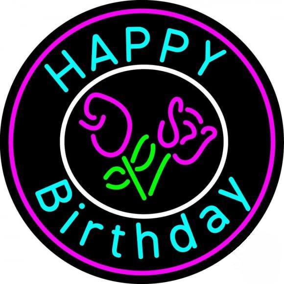 Custom Happy Birthday Neon Sign Real Neon Light