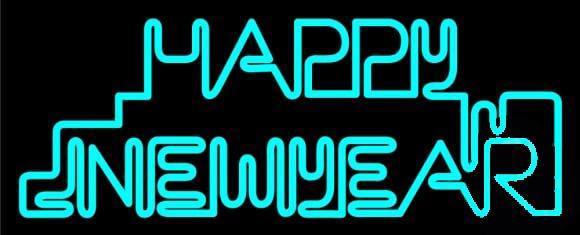 Custom Happy New Year Neon Sign Real Neon Light