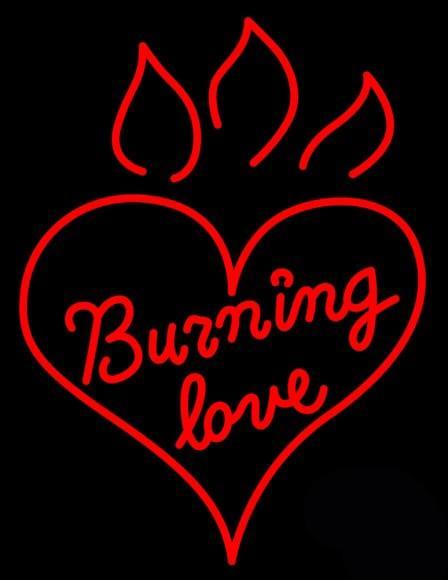 Custom Burning Love Neon Sign Real Neon Light