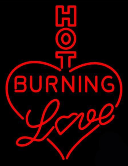 Custom Hot Burning Love Neon Sign Real Neon Light