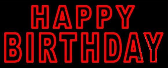 Custom Happy Birthday Neon Sign Real Neon Light