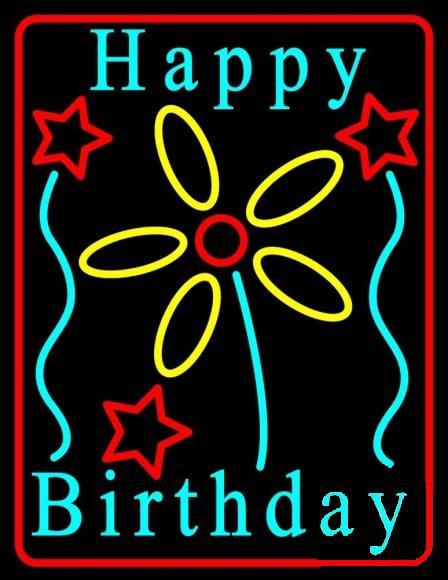 Custom Happy Birthday Neon Sign Real Neon Light