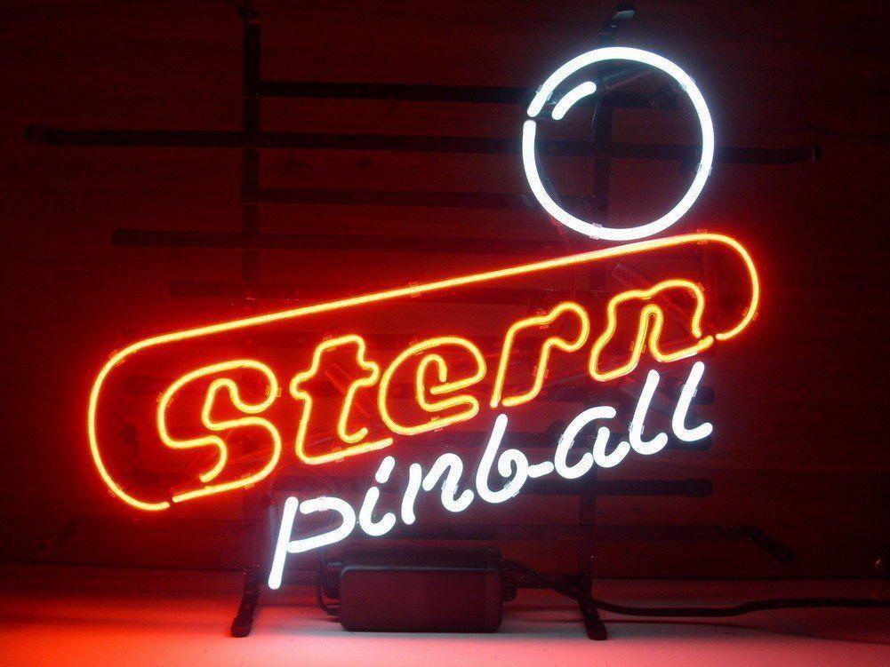 Custom Stern Pinball Game Room Neon Sign