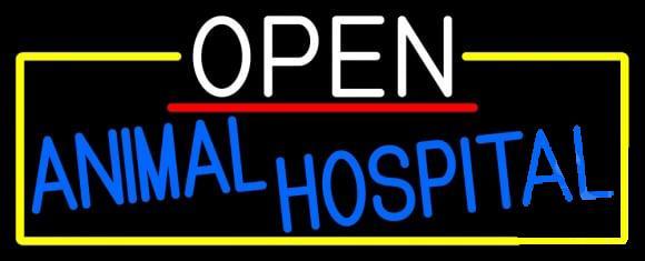 Custom Open Animal Hospital Neon Sign Real Neon Light