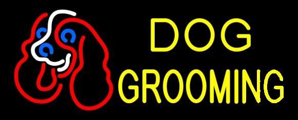 Custom Dog Grooming Neon Sign Real Neon Light