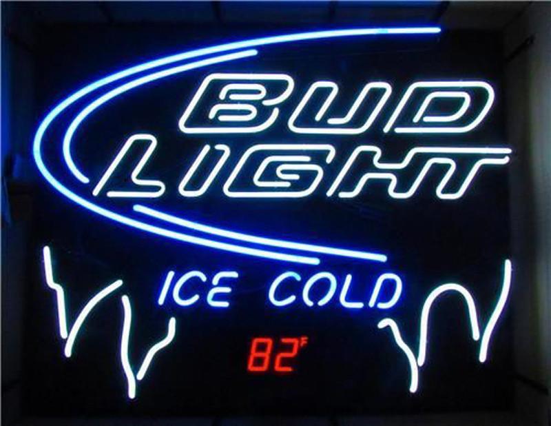 Custom Bud Light Ice Cold Neon Sign