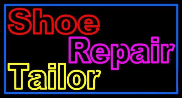 Custom Shoe Repair Tailor Neon Sign Real Neon Light