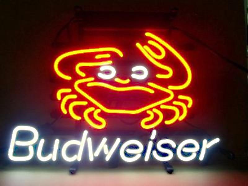 Custom Budweiser Crab Neon Sign