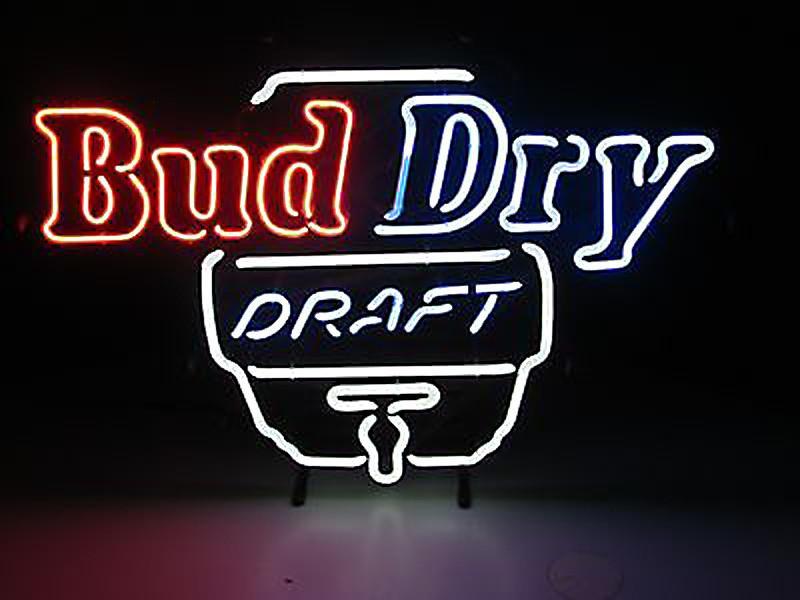Custom Bud Dry Draft Neon Sign