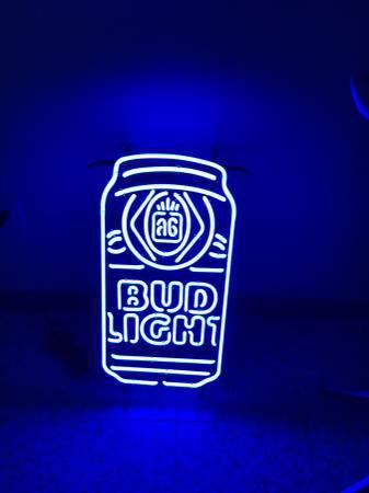 Custom Bud Light Can Jar Neon Sign Real Neon Light