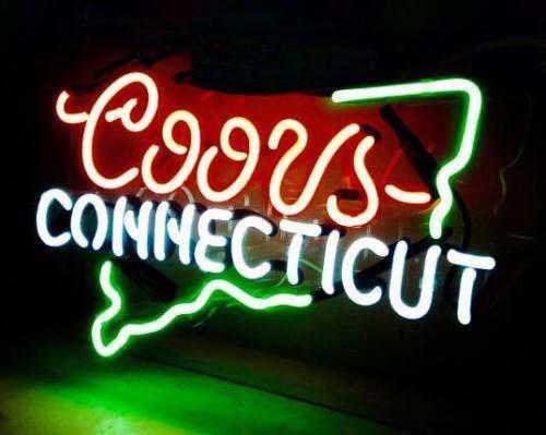 Custom Coors Light Connecticut Neon Sign Real Neon Light