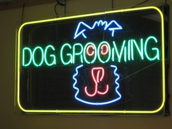 Custom Dog Grooming Neon Sign Real Neon Light