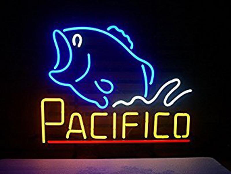 Custom Cerveza Pacifico Fish Neon Sign