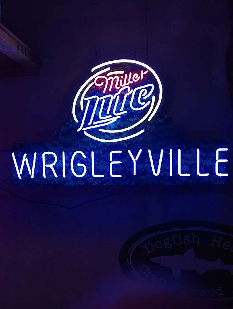 Custom Miller Lite Wrigleyville Neon Sign Real Neon Light