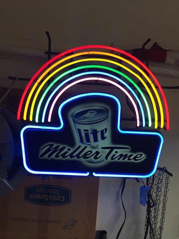 Custom Miller Lite Miller Time Neon Sign Real Neon Light