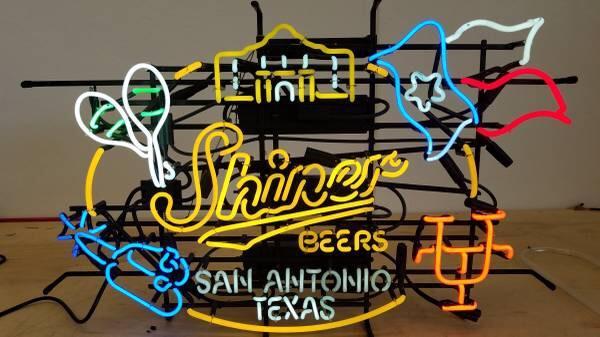 Custom Shiner Beers San Antonio Texas Neon Sign Real Neon Light