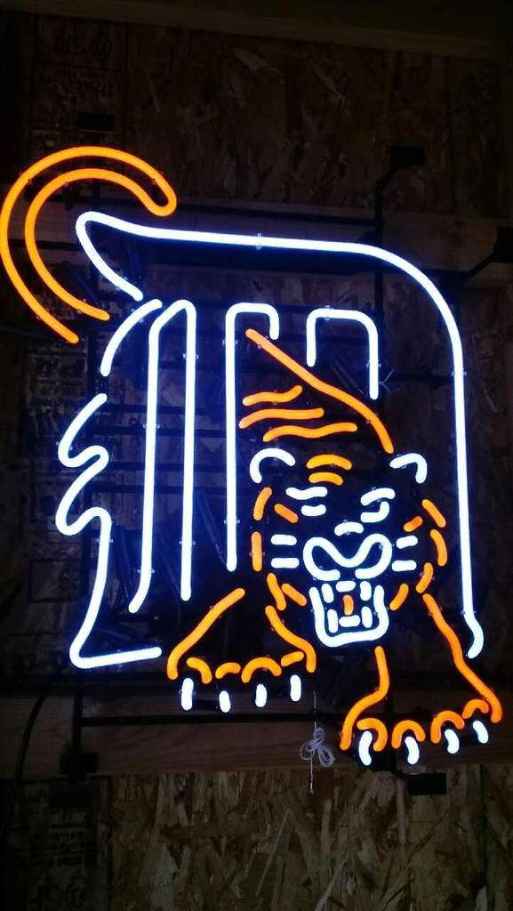 Custom Detroit Tigers MLB Sports Neon Sign Real Neon Light