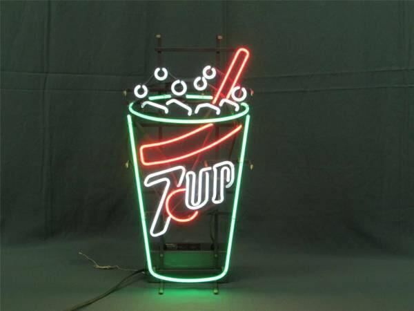 Custom 7 UP Cup Neon Sign Real Neon Light