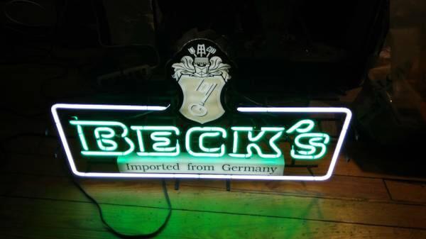 Custom Becks Imported From Germany Neon Sign Real Neon Light